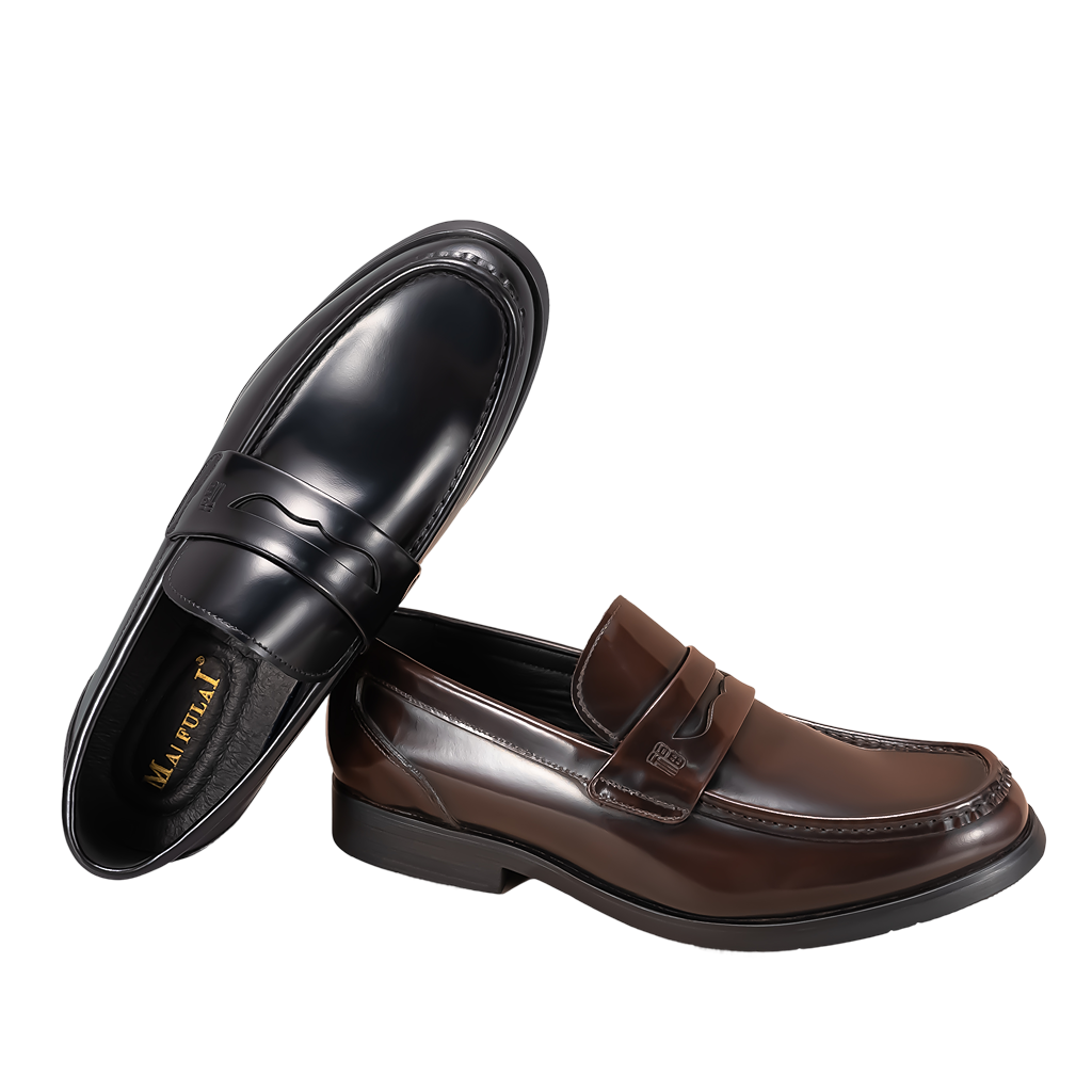 经典便士乐福鞋 - 开边珠牛皮